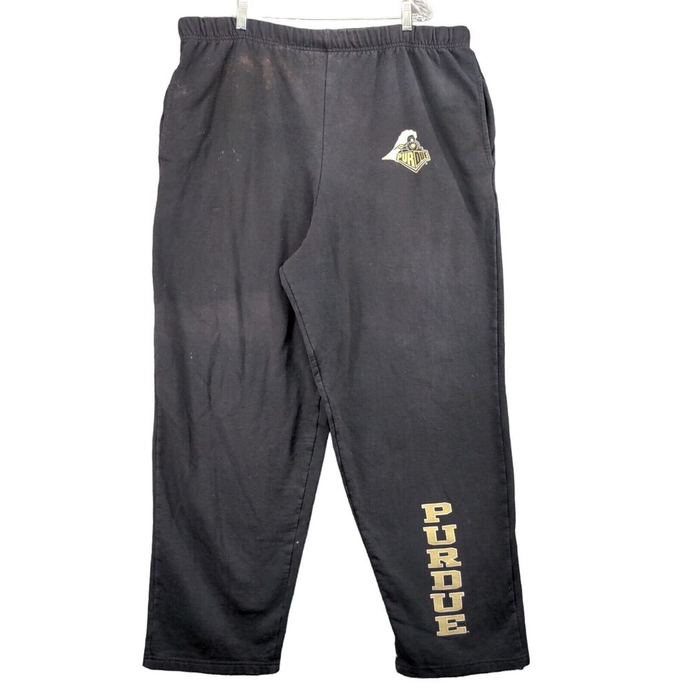 TCX Apparel Purdue University Boilermakers Sweatpants Mens Size XL Black Logo